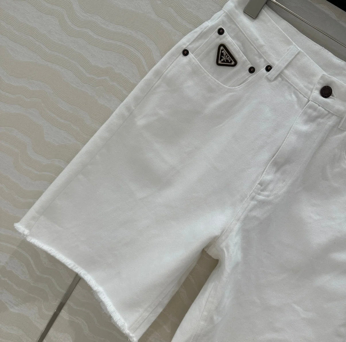 Prada Denim Short White cotton