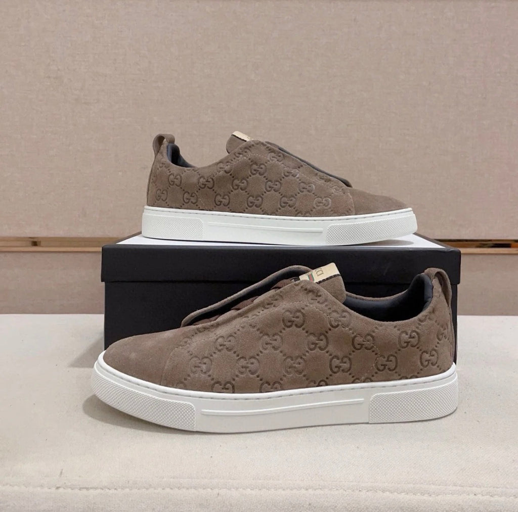 GG Men's Sneaker Brown Suede 448476