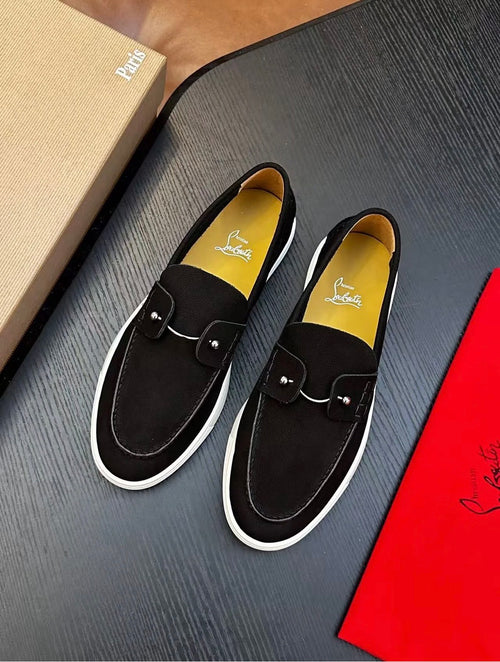 Christian Louboutin Chambeliboat Loafer Black Suede