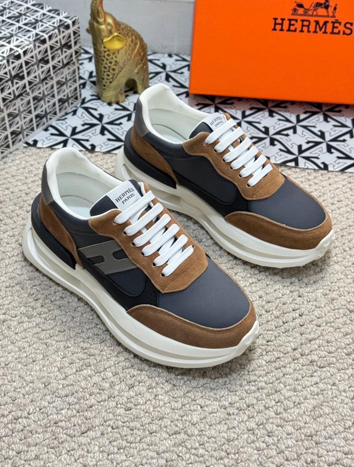 HM Men's Sneaker Cowhide Suede 524700
