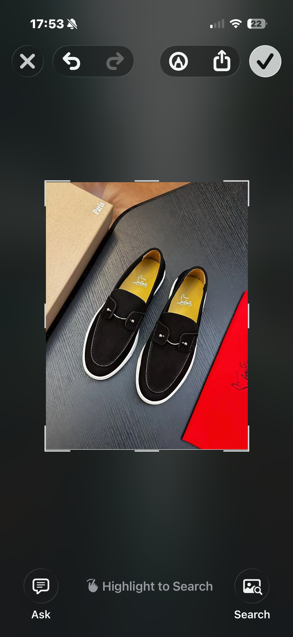 Christian Louboutin Chambeliboat Loafer Black Suede