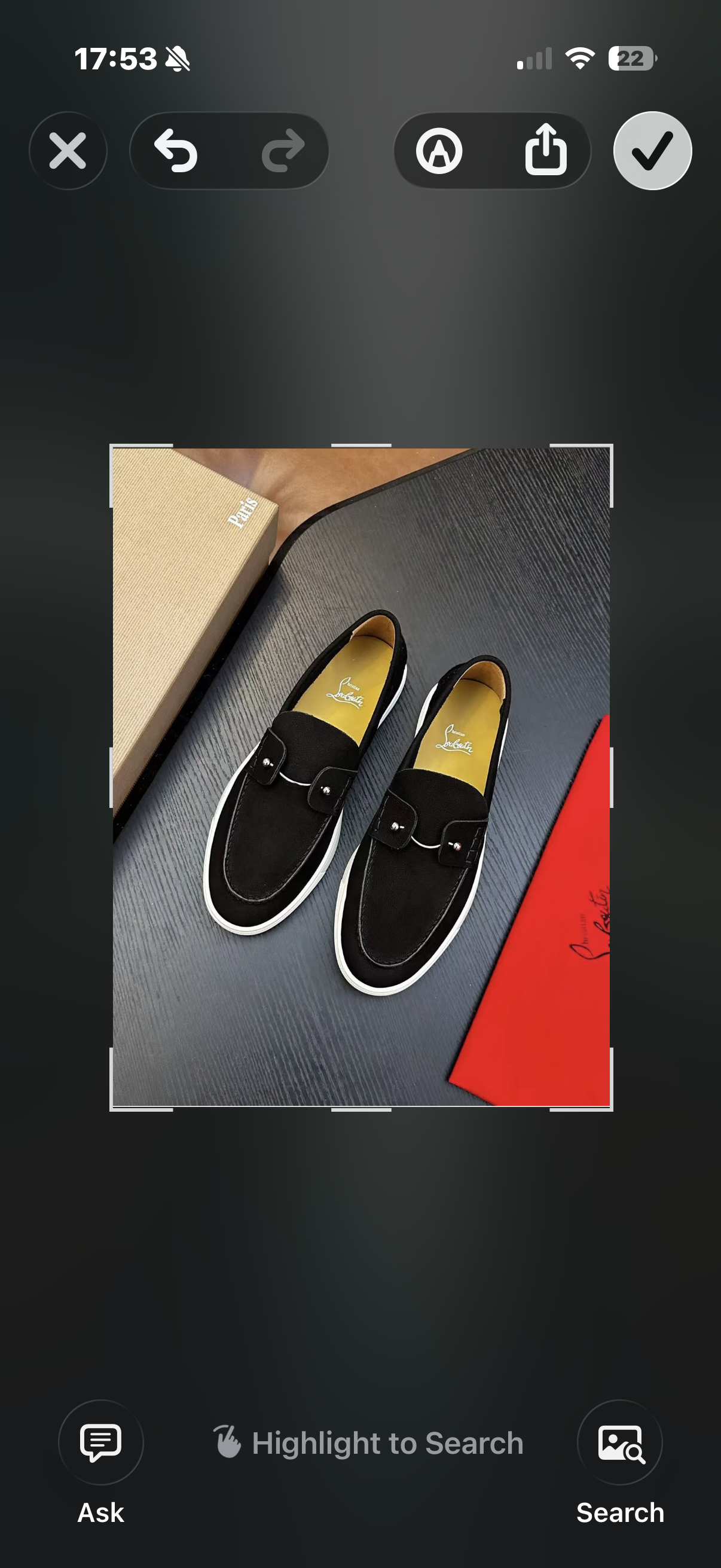 Christian Louboutin Chambeliboat Loafer Black Suede